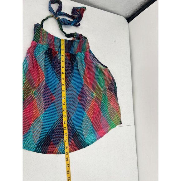 Anthro S Conditions Apply‎ Smocked Sheer Halter Top - Picture 3 of 10